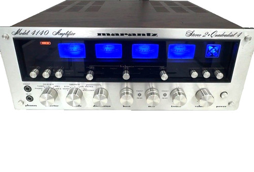 Marantz 4140 Integrated Quad Amplifier Vintage Stereo 2/Quad 4 Silver Serviced!