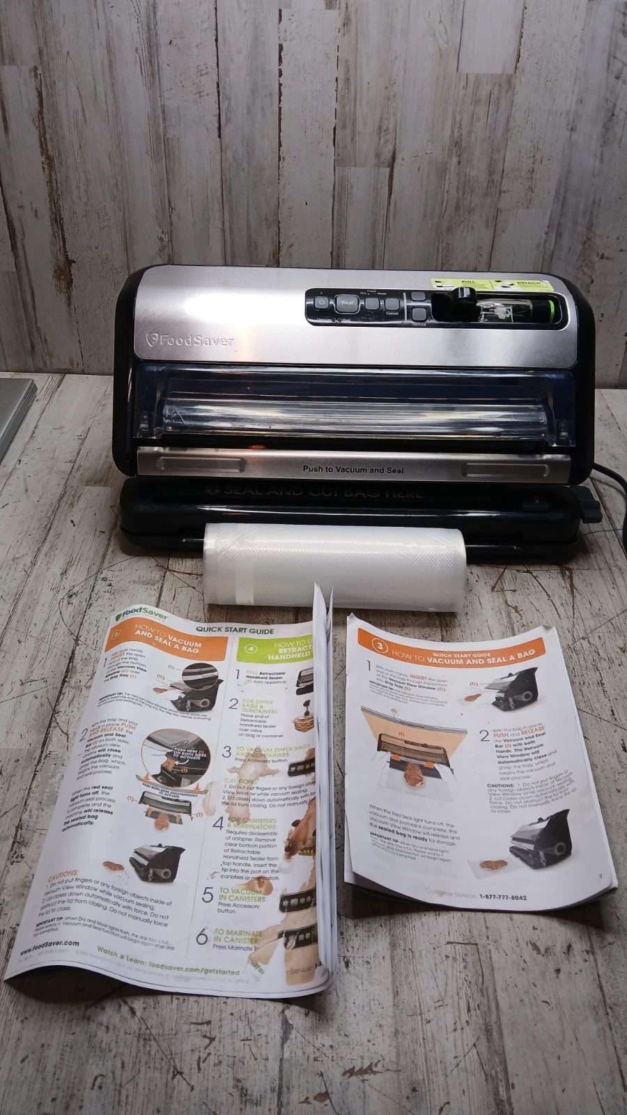 FoodSaver FM5200 2-in-1 Automatic Vacuum Sealer Machine & Roll Of Bags