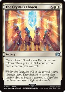 The Crystal's Chosen Foil - Final Fantasy MTG