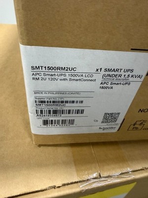 NEW APC SMART SMT1500RM2UC UPS 1500 VA LCD RM 2U 120 V with SmartConnect