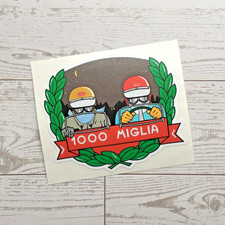 Mille Miglia 1000 Miglia Drivers W Laurel Wreath Historic Motor Racing Sticker
