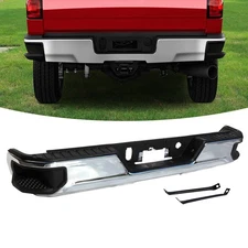 Complete Rear Bumper Assembly W/O Sensor For 2019-2024 Sierra Silverado 1500