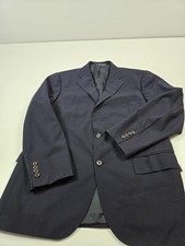 Polo Ralph Lauren Blazer Mens 42R Navy Wool Made In Italy Sport Coat Jacket