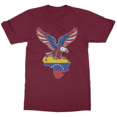 Venezuela Free - USA Eagle Patriotic Design Unisex T-Shirt