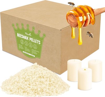 White Beeswax Granules, 5-Pound Pack, Natural Organic Beeswax