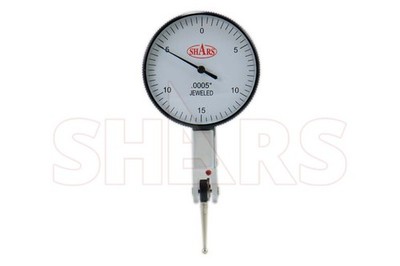 Shars Precision 1.5  White Face Dial Test Indicator Set 0-15-0 New !]