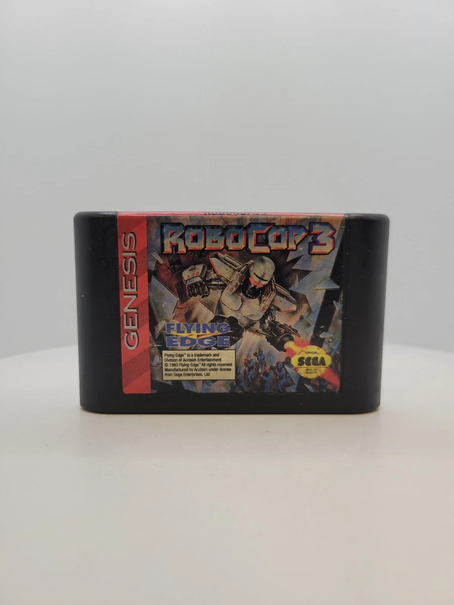 RoboCop 3 Sur Mega Drive (Genesis) – Version US NTSC – Complet Avec Boîtier