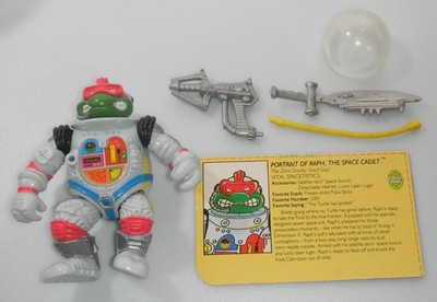 100% Complete 1990 Raphael Space Cadet TMNT Teenage Mutant Ninja Turtles Figure