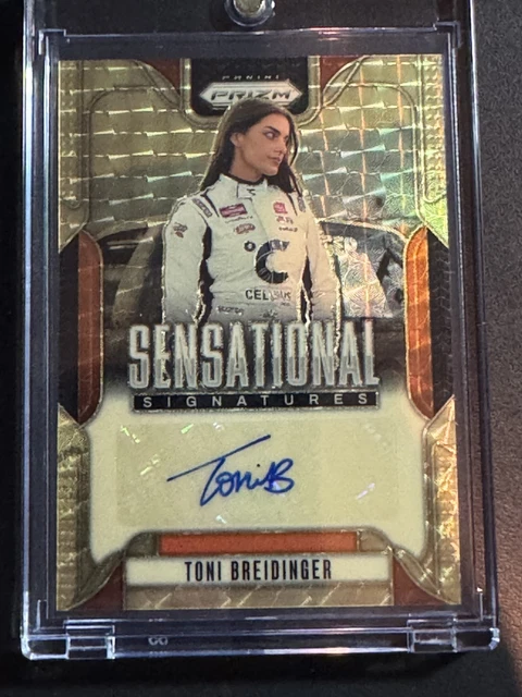 2025 Prizm Racing TONI BREIDINGER Gold Vinyl Sensational Signatures Auto #1/1