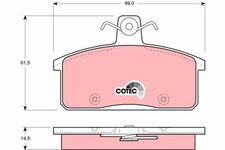 TRW GDB3202 brake pad set, disc brake for Iveco, Santana, Suzuki