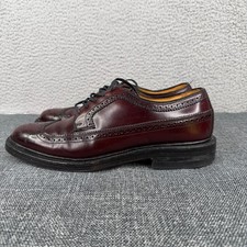 Hanover LB Sheppard Shell Cordovan Longwing Oxford 8.5 E/C Burgundy USA