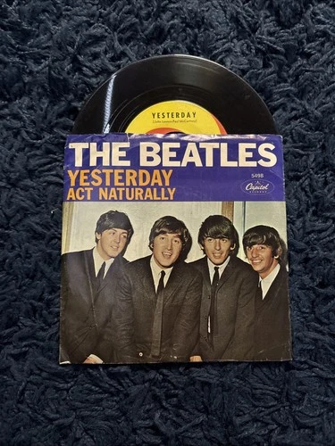 The Beatles Yesterday / Act Naturally 45rpm 7" vinyl single - picture sleeve