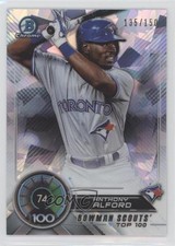 2018 Bowman Scouts' Top 100 Atomic Refractor 135/150 Anthony Alford #BTP-74 0l2
