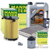 Mann INSPEKTIONSPAKET+5L Liquimoly FÜR Audi A3 Seat Skoda VW Golf 6 1.2 1.4 TSI