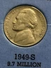 1949 S Jefferson Nickel • #B704