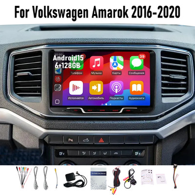 9'' Wireless CarPlay Auto 6-128GB Head Unit Car radio For VW Amarok 2016-2020