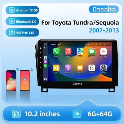 Dasaita 10.2'' Wireless Carplay Android 13Car Stereo For Toyota Tundra 2007-2013