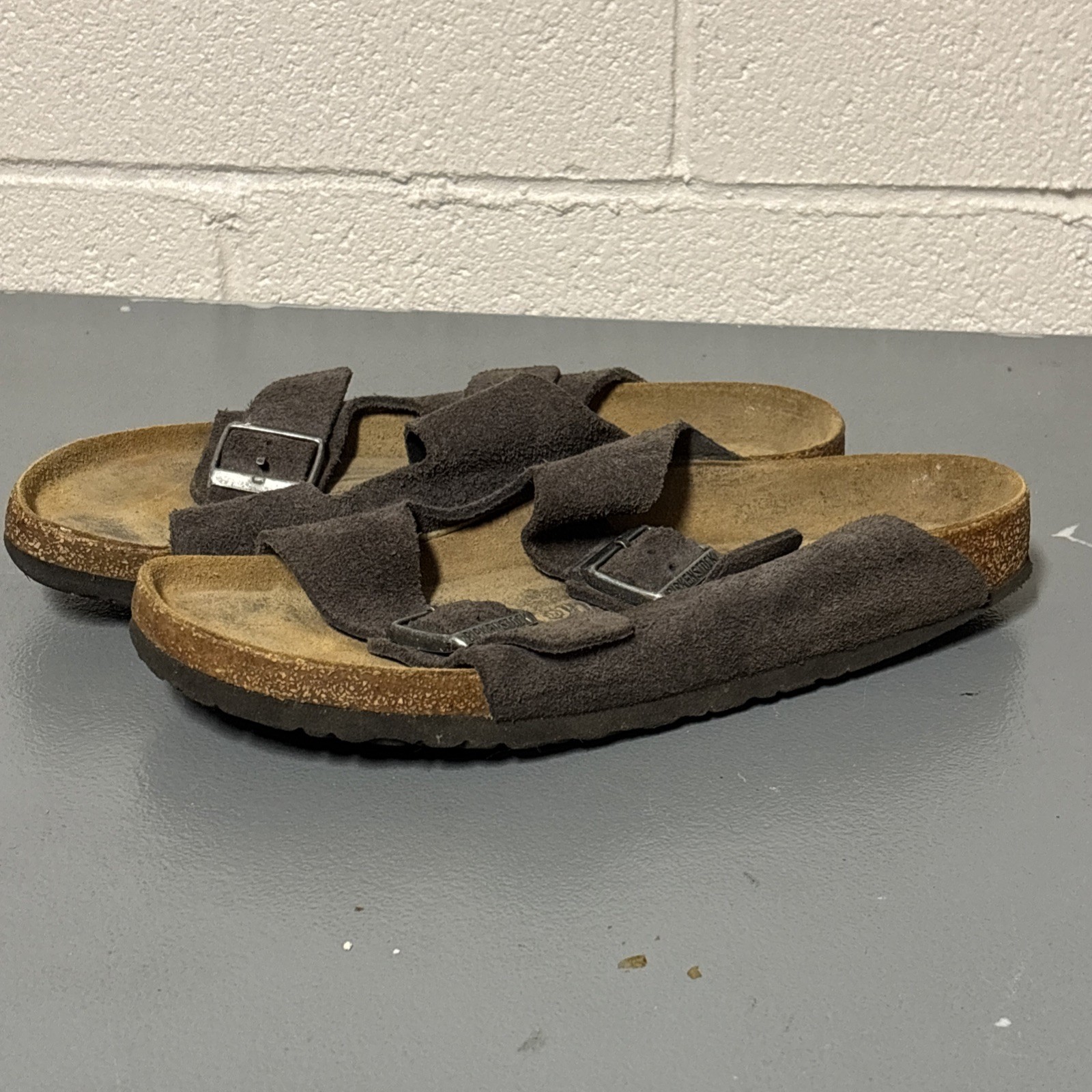 Birkenstock Arizona Sandals Black Oiled Leather Men's Size 43 Unisex