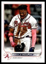 Ronald Acuna Jr. 2022 Topps #200 Atlanta Braves FREE SHIPPING AutographDen