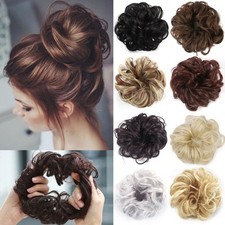 Messy Fake Hair Piece Synthetic Hairpiece Elastic Hair Bun Updo Chignon