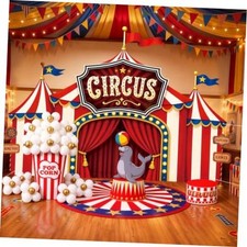 55 Pcs Carnival Circus Party Decoration Set Carnival Theme Photo Background