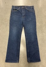 Vintage Levis 517 Orange Tab Jeans Mens 32x30 Dark Wash USA 90s Bootcut Cowboy