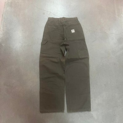 Vintage American Eagle men's brown fade carpenter pants loop canvas workwear
