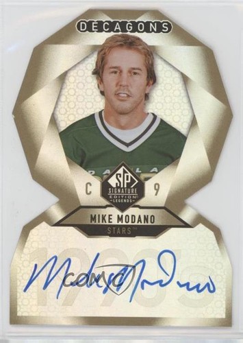 Mike Modano [Gold Autograph] #DC-66 2020 SP Signature Edition Legends Decagons card