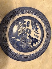 Churchill Blue Willow Pattern Dinner Plate