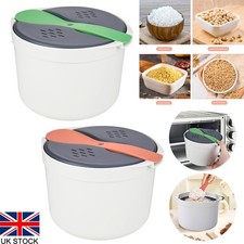 Microwave Pasta Cooker Pot with Strainer Rice Cooking Microwave Rice Maker  UK
