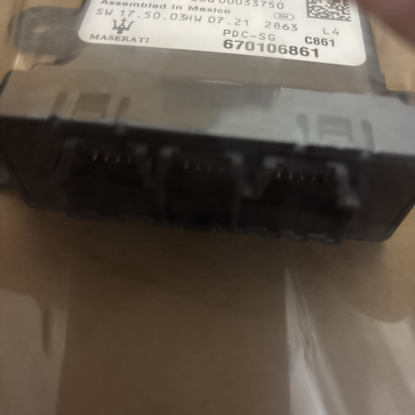 2017-24 MASERATI LEVANTE GHIBLI PARK ASSIST CONTROL MODULE UNIT  670106861 #506