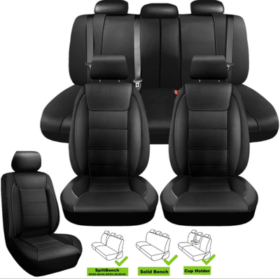 #ad For Honda Luxurious Leather Car Seat Covers Full Set Front amp; Rear 5 Seat Cushion $234.00