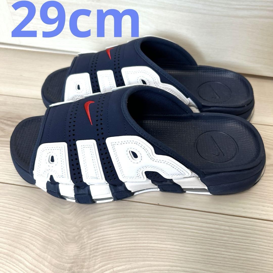 Nike Air More Uptempo Slide Men's 11.0 US Navy Comfortable Nike Air More Uptempo Slide Men's 11.0 US Navy Comfortable