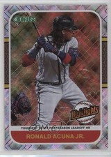 2021 Panini Donruss Highlights Diamond Ronald Acuna Jr #HI8 09j5
