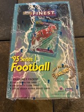 1995 TOPPS FINEST FOOTBALL SERIES 1 FACTORY SEALED HOBBY BOX!!