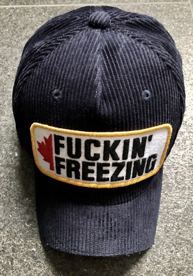 DSQUARED2 F/W 2017 FREEZING BB HAT MÜTZE HUT CAPI CAP CAPELLO CORD cutted visor