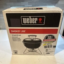 Weber 14 inch Smokey Joe Charcoal Grill Black Model #10020 New