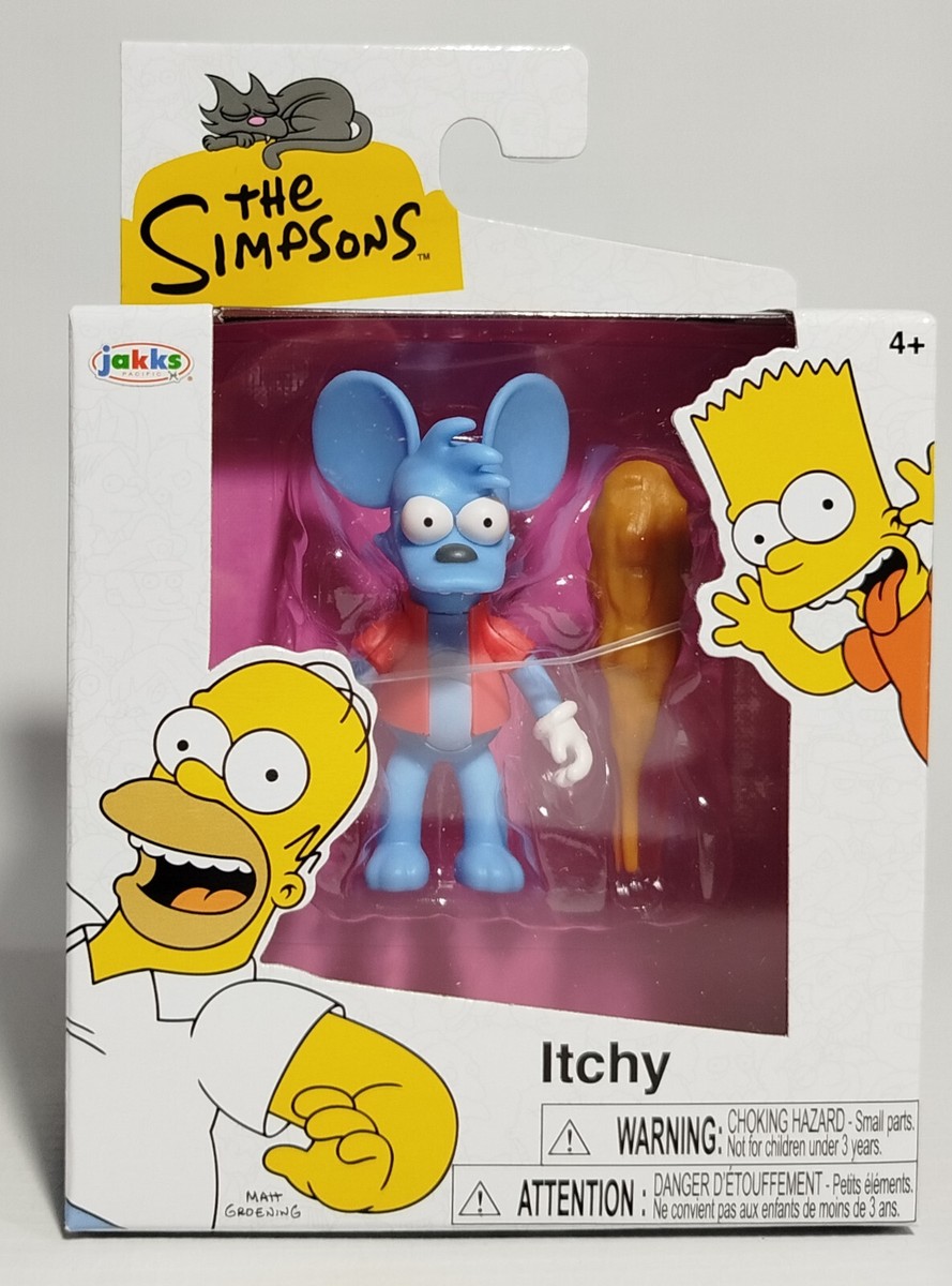 JAKKS PACIFIC 2024 THE SIMPSONS ITCHY 2.5'' MINI ACTION FIGURE