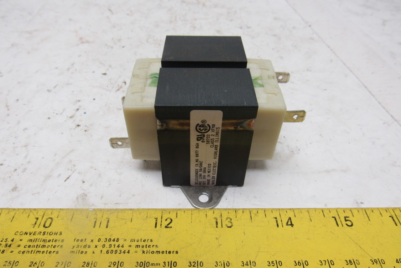 Basler BE121650GEK 50VA Electric Control Transformer 120V Pri 24Vac Sec eBay