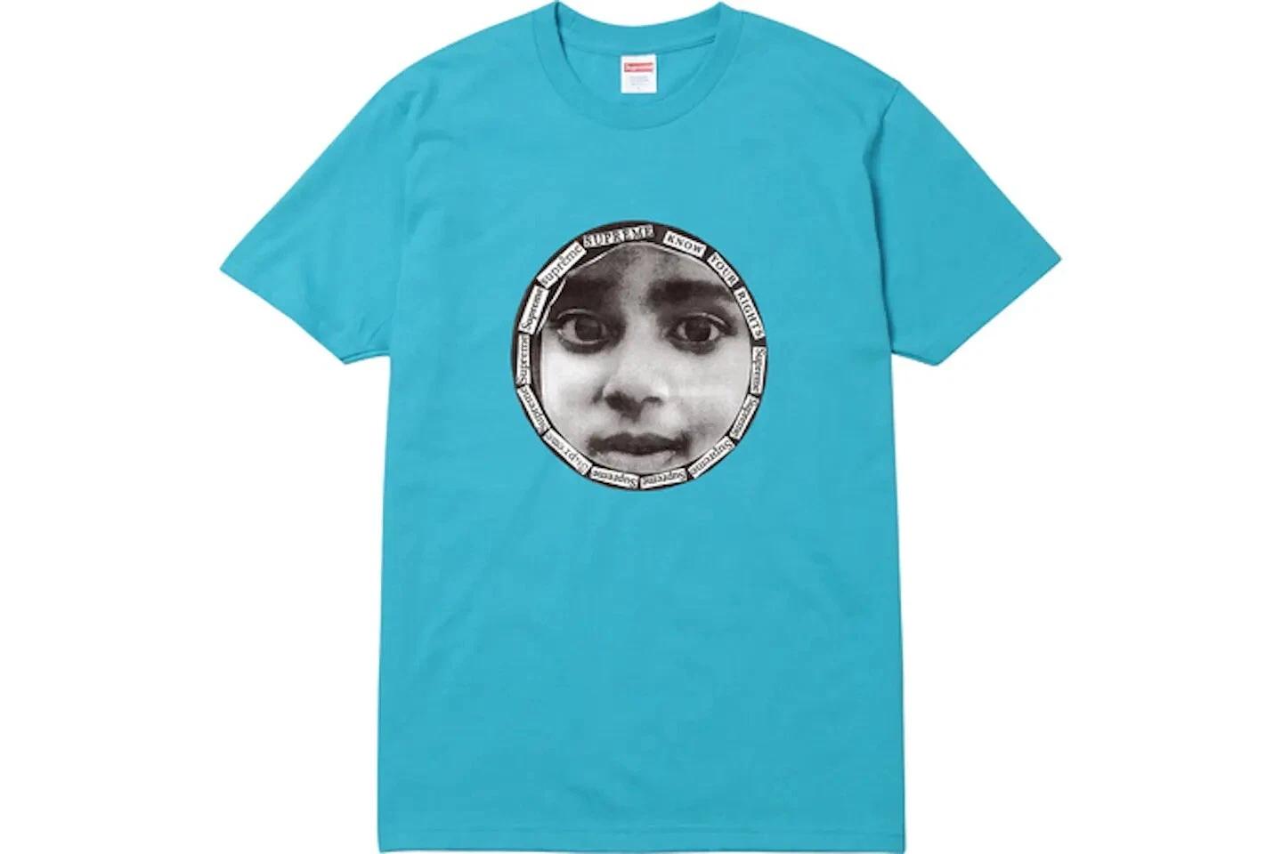 2017 S/S Supreme Know Your Rights Tee Sarcelle Medium