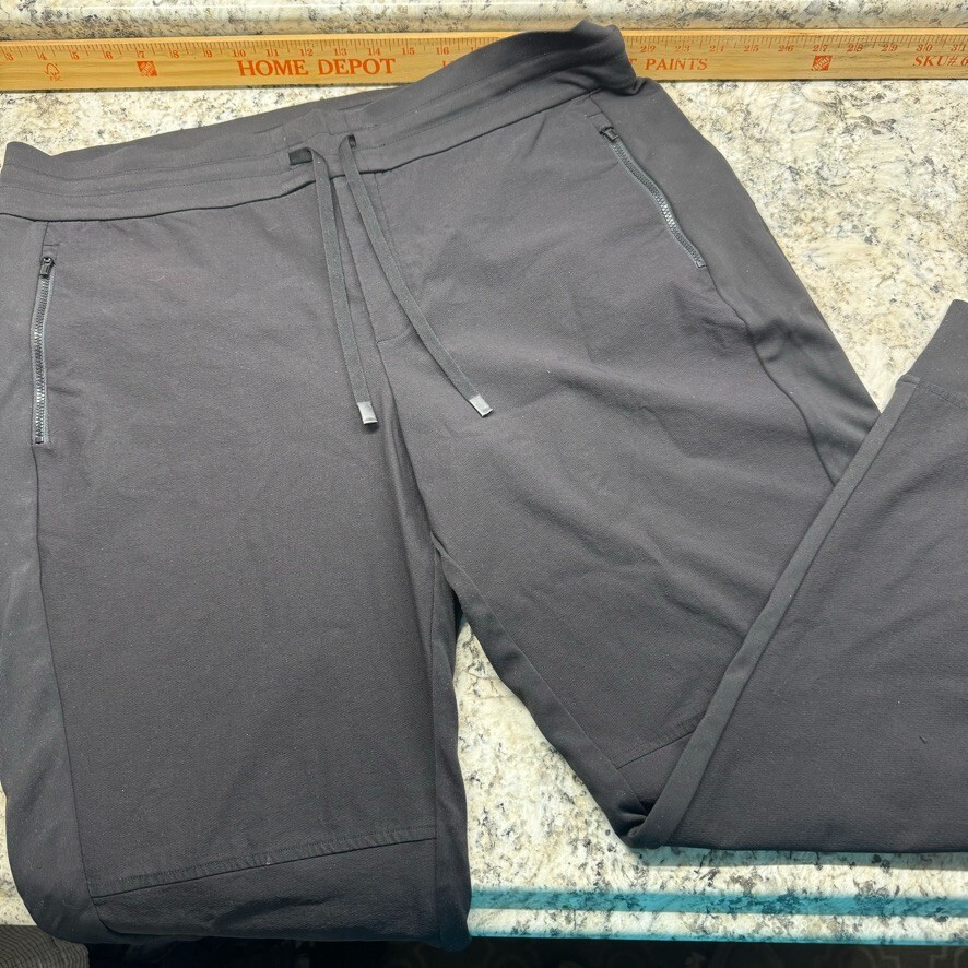 Athleta Joggers Womens Size 16 Pants Black Pockets Lightweight Casual-image