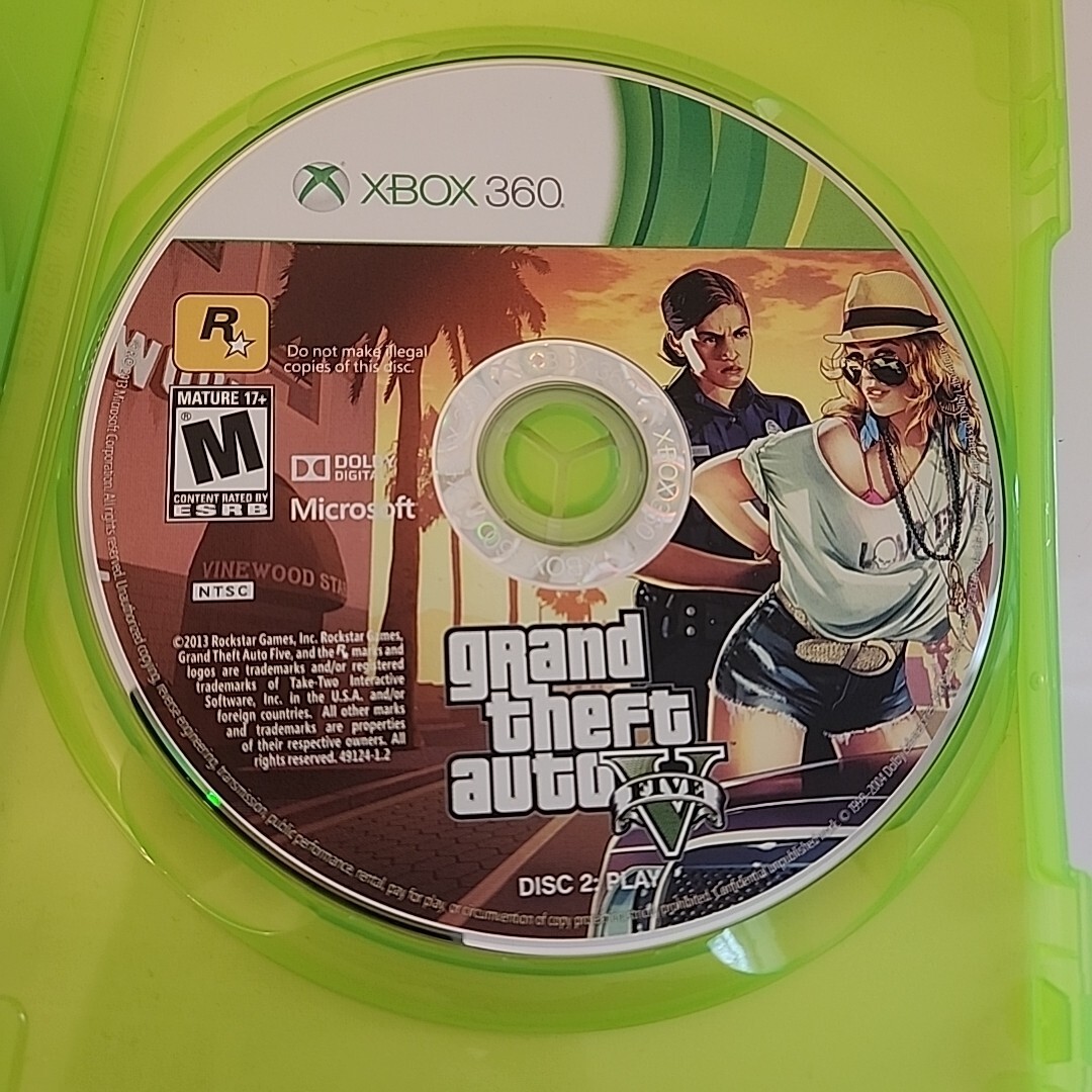 Grand Theft Auto V 5 Five (2013, XBOX 360, 2-Disc Set