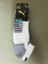 New Puma Mens 3 Pair 360 Grip Low Cut Socks.