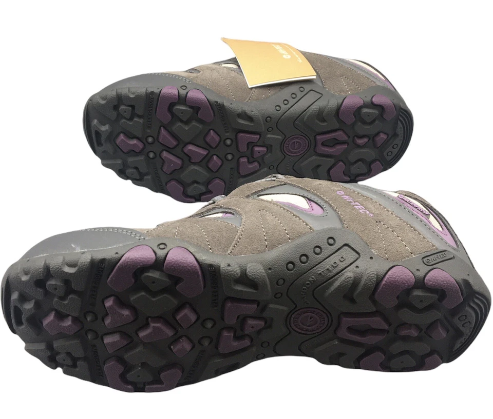 HI-TEC Low Rise Hiking Shoe Palo Alto EZ WP JR Hot Grey/ Clover Size 7 Boys - Image 3 of 4