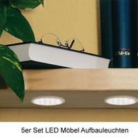 Paulmann Led MöBel Aufbauleuchten Set 5Er