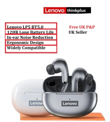 Lenovo LP5 Earphones Bluetooth Wireless 9D Stereo Headphones