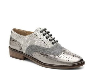 steve madden silver oxfords
