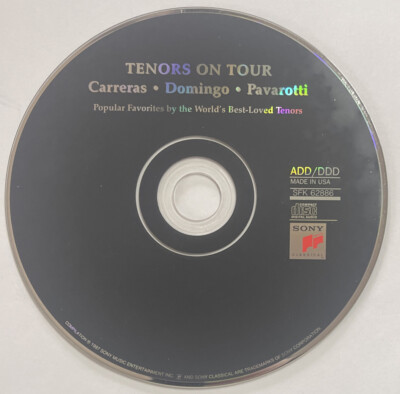 Tenors on Tour (CD, Mar-1997, Sony Classical) DISC ONLY! RR2