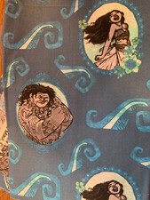 Moana, Scrap 9"x 21 , Cotton Fabric, Fat eighth