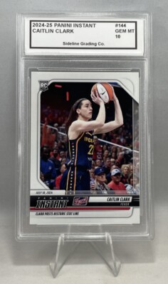 Caitlin Clark Graded Gem Mint 10 Rookie 2024-25 Panini Instant